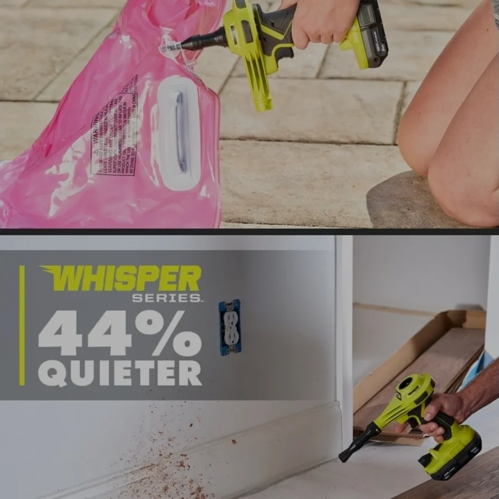 2 Box RYOBI ONE+ 18V Whisper High Volume Inflator - Yellow/Black (Two Boxes) - Picture 10 of 16